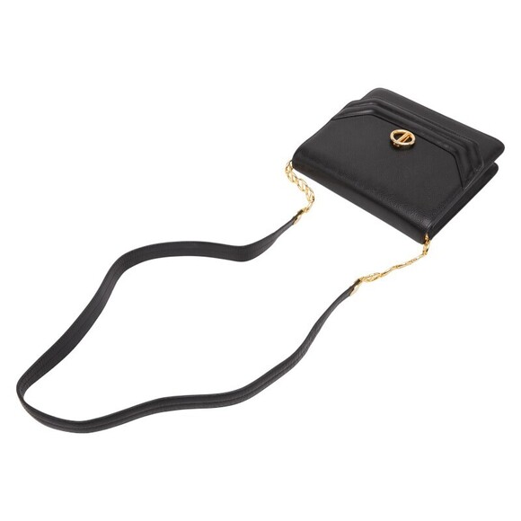 Dior logo shoulder bag black leather - Picture 4 of 9